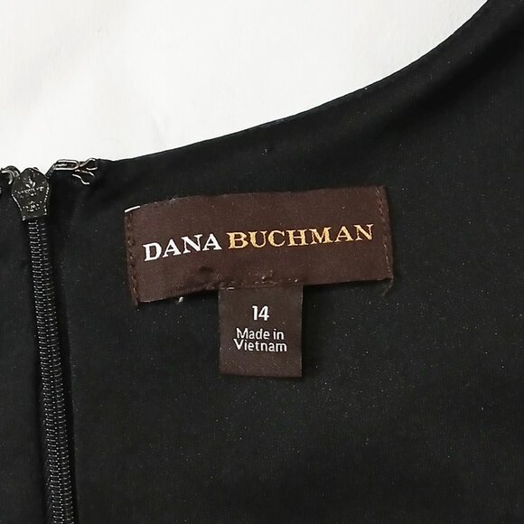 Dana Buchman Women Paisley Floral Print Lined Sleeveless Slit Midi Dress Size 14 - Picture 8 of 12